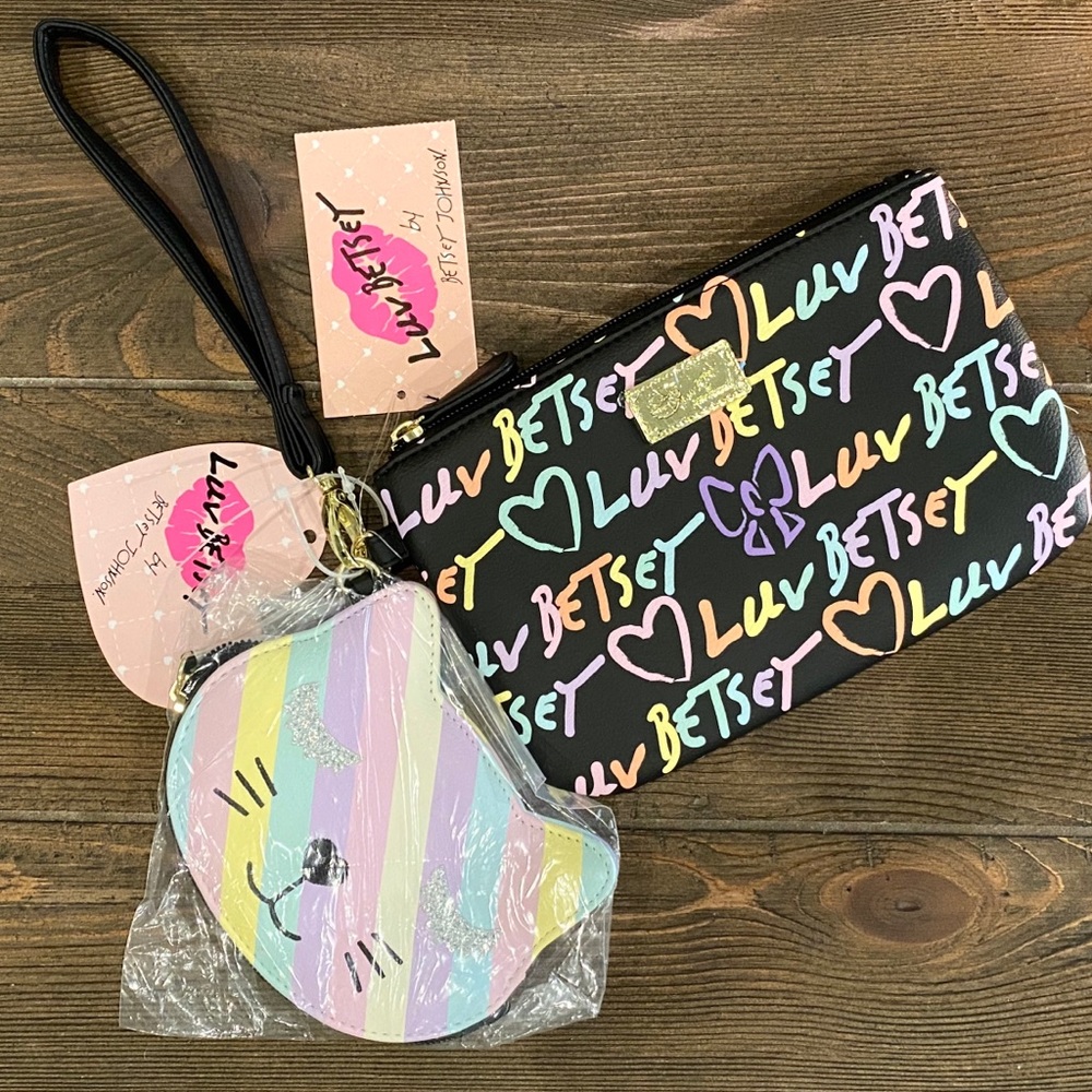 NEW Luv Betsey wristlet/coinpurse set